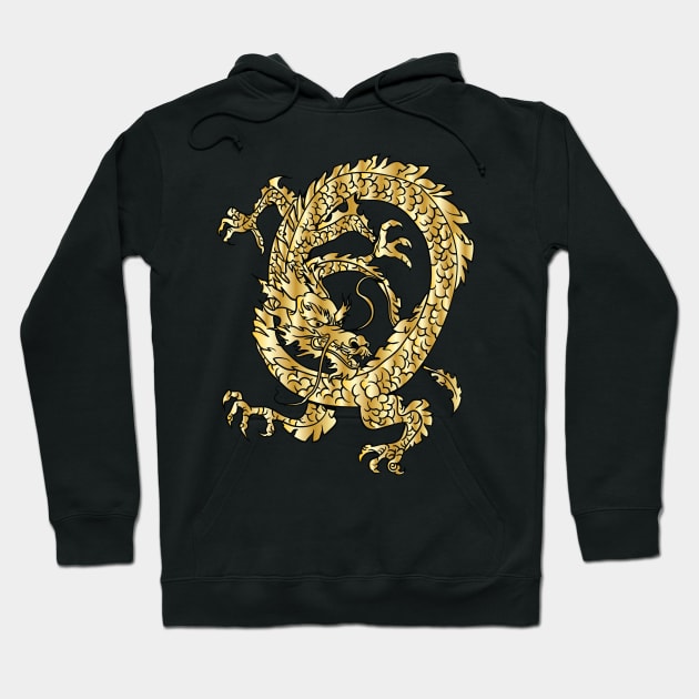 Gold Dragon 05 Hoodie by Verboten